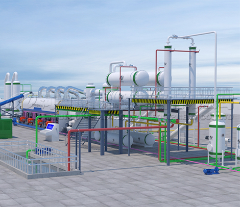 Waste Tire Pyrolysis Plant