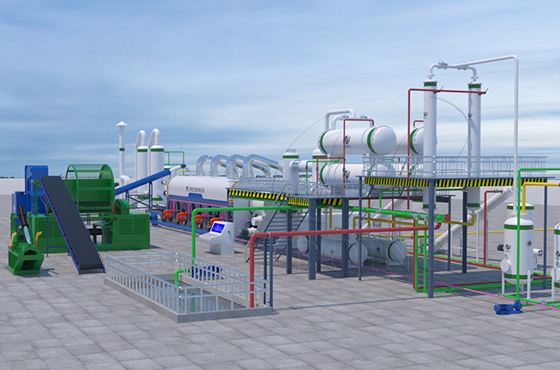 Waste Tire Pyrolysis Plant