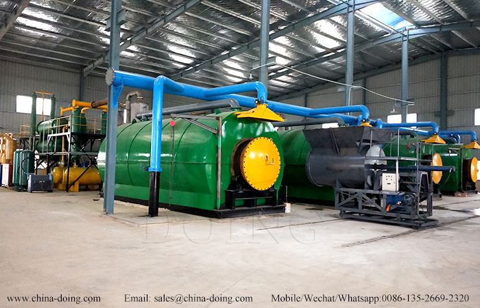 tyre recycling pyrolysis plant