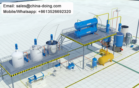 Waste oil distillation machine