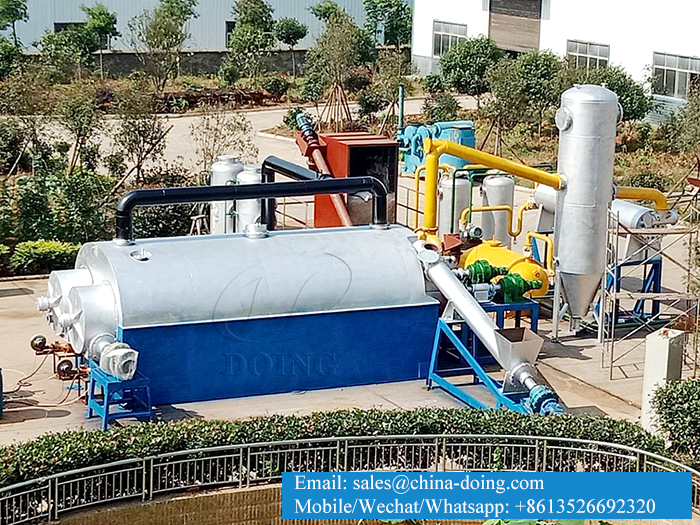 continuous tyre pyrolysis unit