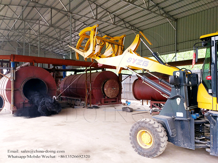 waste tire pyrolysis plant