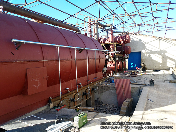 tyre recycling pyrolysis plant