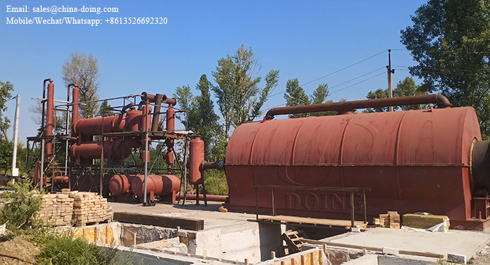 tyre pyrolysis plant