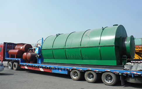 10TPD waste tyre pyrolysis plant shipped to Ethiopia