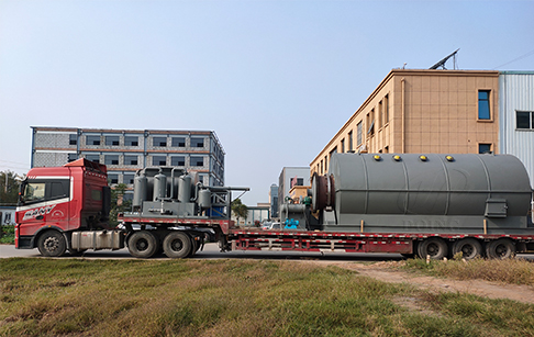 6 sets 12TPD waste tyre pyrolysis plant delivery to Turkey