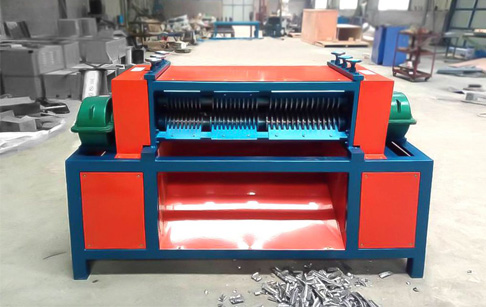 The test run of copper aluminum radiator recycling machine