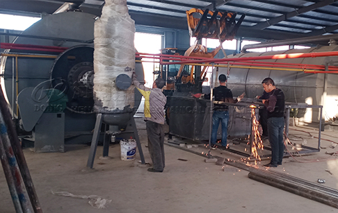 40TPD tyre recycling pyrolysis plant project in South Africa