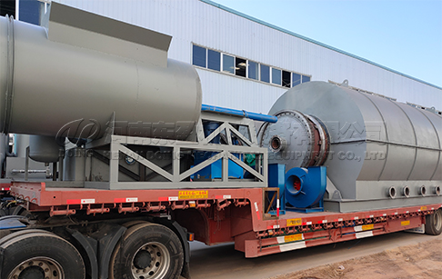 8 sets of waste tire pyrolysis plant were shipped to India