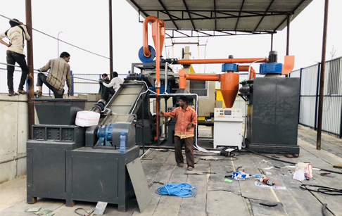 PCB separator machine purchased by Indian customer was put into production