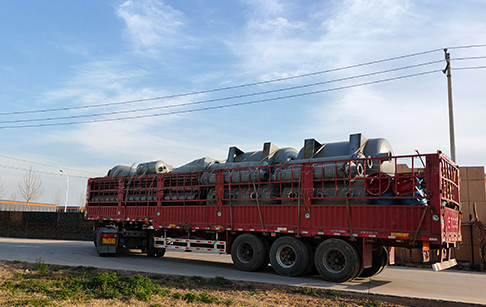 6 sets of 15TPD waste tyre pyrolysis plant were delivered to Hunan, China