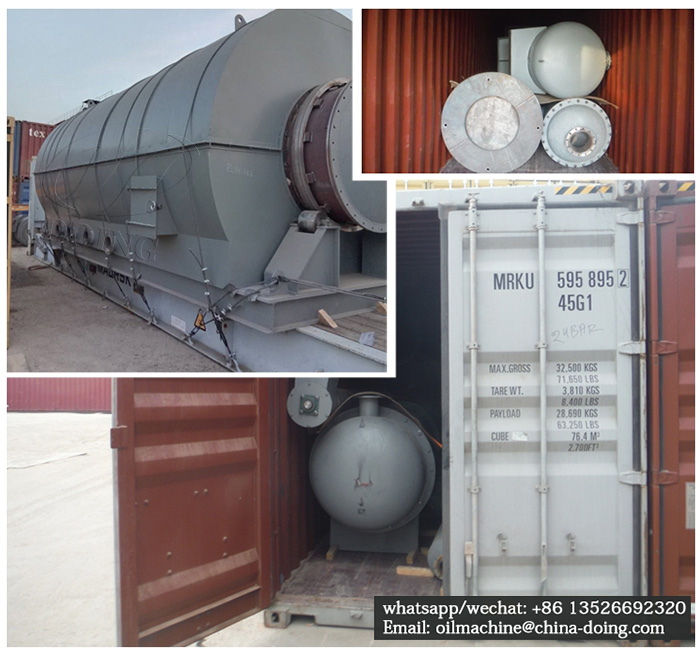 waste tire to fuel oil pyrolysis plant