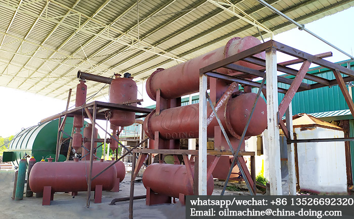 waste tire pyrolysis to oil plant