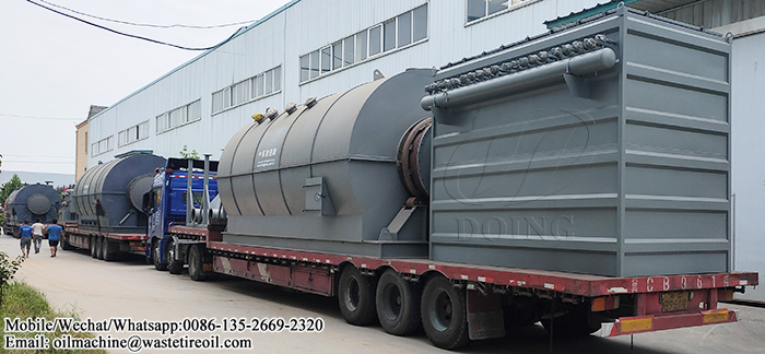 waste tire to oil pyrolysis plant