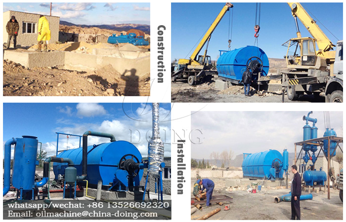 waste tire pyrolysis plant