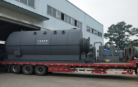 12T waste plastic pyrolysis plant was delivered to Romania