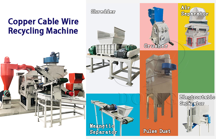 waste cable recycling machine