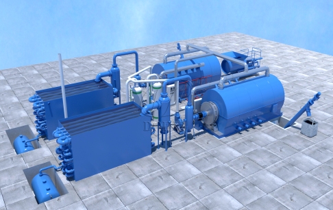 Malaysian customers ordered 2 sets of 10TPD semi-continuous waste oil sludge pyrolysis plant from DOING