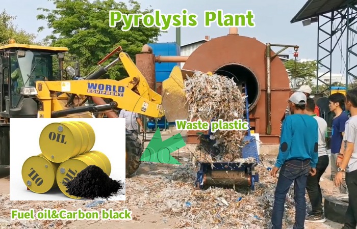 plastic to oil pyrolysis machine
