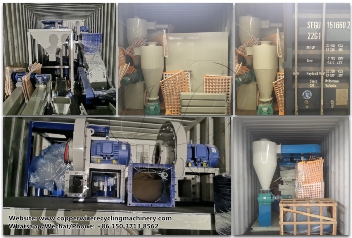 copper wire granulator machine and PCB separator machine