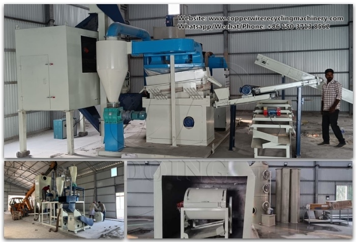 copper wire granulator machine and PCB separator machine