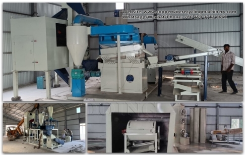 Copper wire granulator machine and PCB separator machine was successfully put into production in India