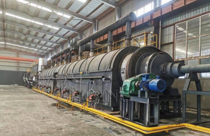 DOING fully continuous waste rubber pyrolysis machine for sale