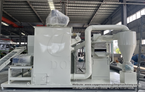 Philippine customer ordered scrap cable wire granulator machine of 200-300kg/h from Henan DOING