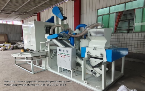 Waste cable wire recycling and granulator project was successfully put into production in China