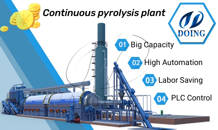 Advantages of DOING continuous tyre pyrolysis machines