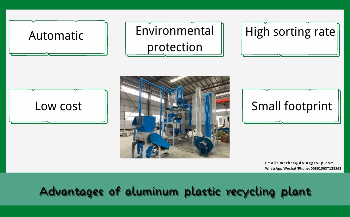 Advantages of aluminum plastic composite recycling machine