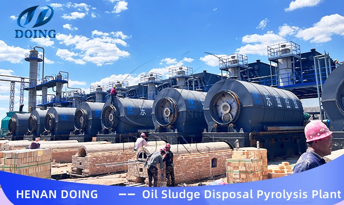 DOING oil sludge pyrolysis machine for sale