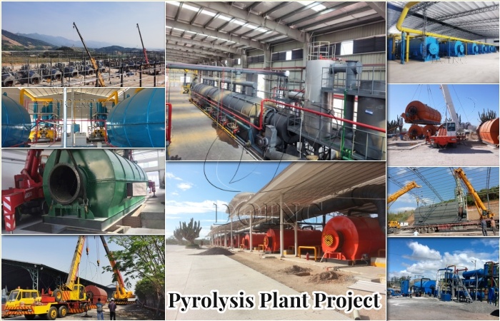 Projects display of DOING pyrolysis machines