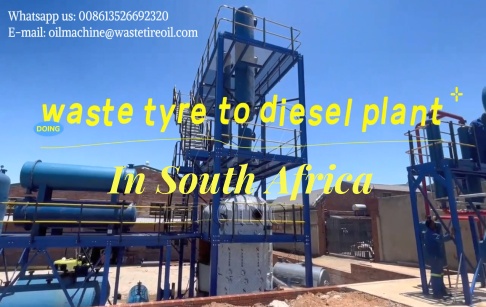 15TPD waste tire pyrolysis plant and 14TPD waste oil distillation machine installation video in South Africa