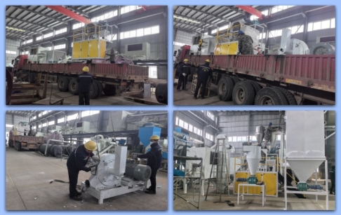 Aluminum plastic separation and recycling machine was shipped to Xinxiang, China