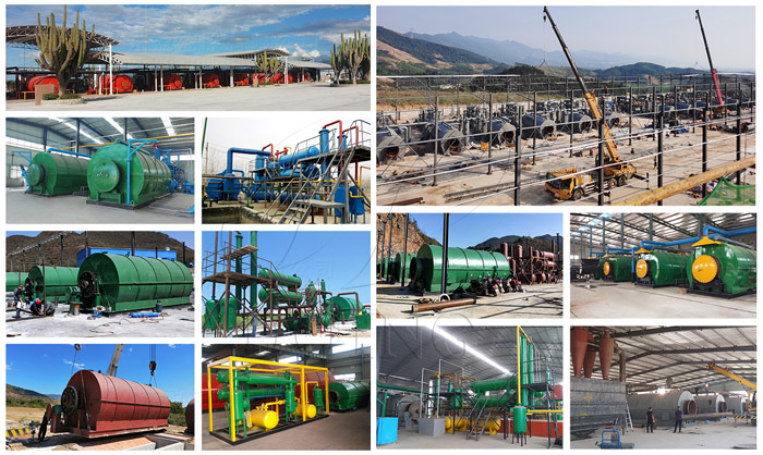 Projects display of DOING pyrolysis plants