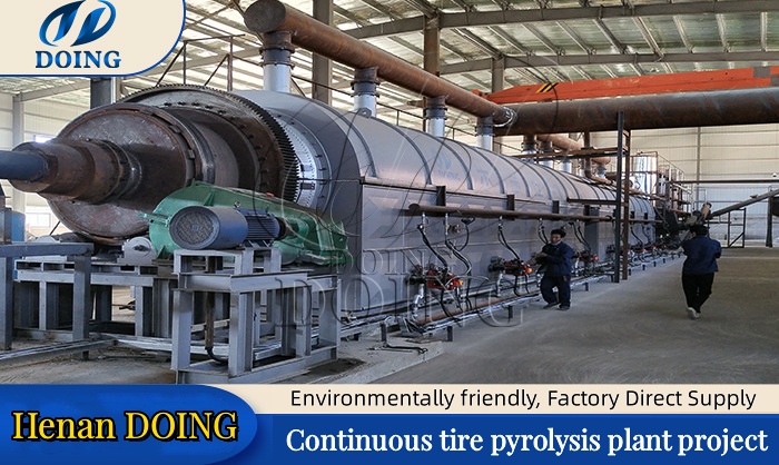 DOING continuous rubber pyrolysis equipment for sale