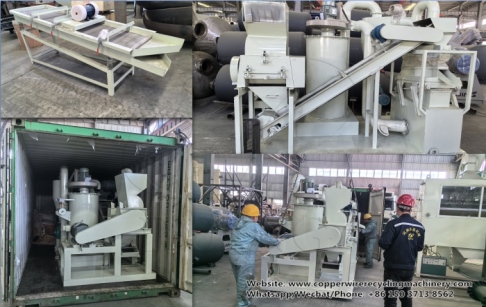 Henan Doing DY-400 copper cable granulator machine was shipped to Norway