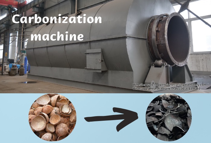 Charcoal carbonization machine