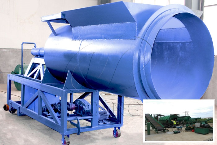 Auto-feeder equipped with waste plasic recycling pyrolysis machine