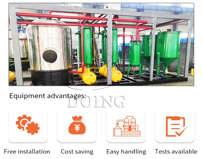 DOING used engine oil recycling machine