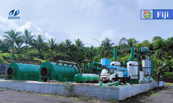 DOING waste pyrolysis machine and oil refinery machine