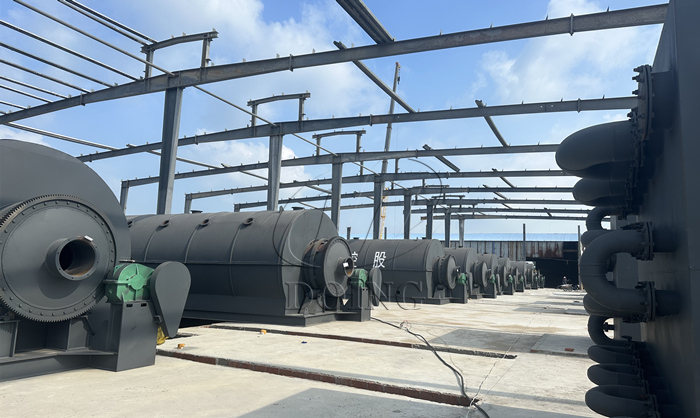 plastic mulch recycling pyrolysis machine