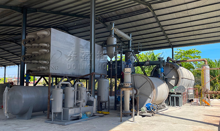 tire to fuel oil and carbon black pyrolysis machine