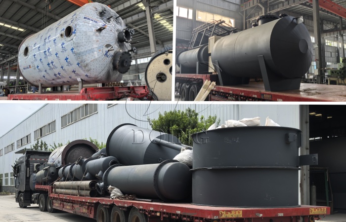 Delivery of DOING tire pyrolysis oil distillation machine to Zambia