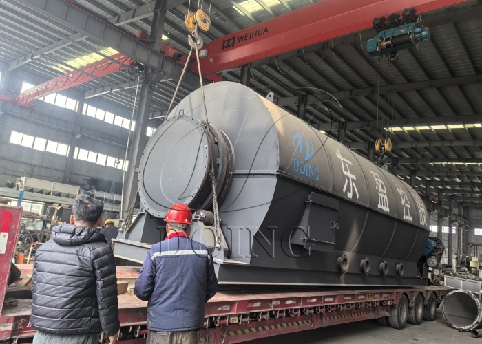 DOING waste tire recovery pyrolysis plant in Sri Lanka
