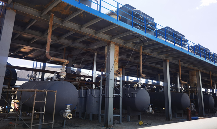 DOING tire to oil pyrolysis recycling line