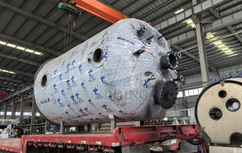 DY-D-14 new catalyst tire pyrolysis oil to diesel distillation equipment shipped to Zambia