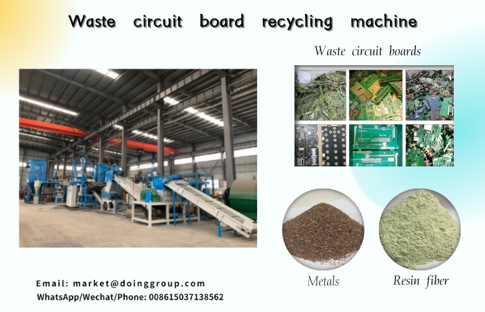 DOING capacitor electronic waste physical crushing recycling system