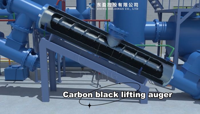 DOING continuous pyrolysis machine carbon black lifting auger DOING continuous sludge pyrolysis machine